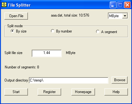 file Splitter, Cut file, Split file, file Cutter, Trim file, file Trimmer